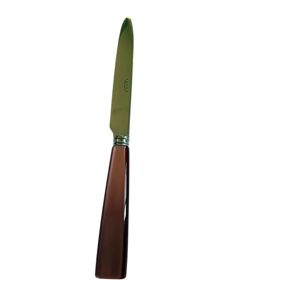 NEW Sabre Paris Icône Aubergine Purple Dinner Knife 18/10 Stainless Acrylic